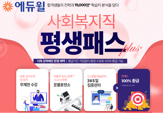 [에듀윌-보도자료] 200430_22시_평생·환급의 통합 혜택 제공…에듀윌 ‘사회복지직공무원 평생패스 플러스‘ 선보여.png