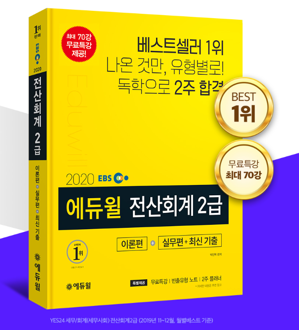 [에듀윌-보도자료] 200515_‘독학 최적화 단기 합격서’ 베스트셀러 1위 오른 에듀윌 전산세무회계 수험서.png