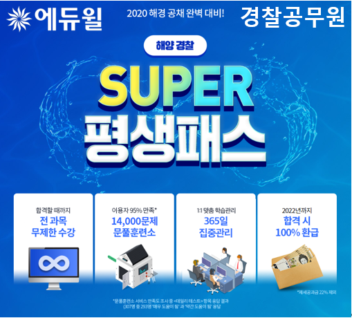 [에듀윌-보도자료] 200615_17시_에듀윌, 해양 경찰공무원 전용 ‘슈퍼 평생패스’ 마련 “합격할 때까지 지원”.png